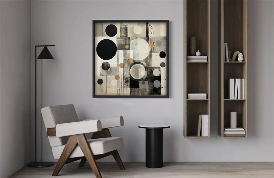 Ahşap Traverten Dokulu Tablo Harmony 270