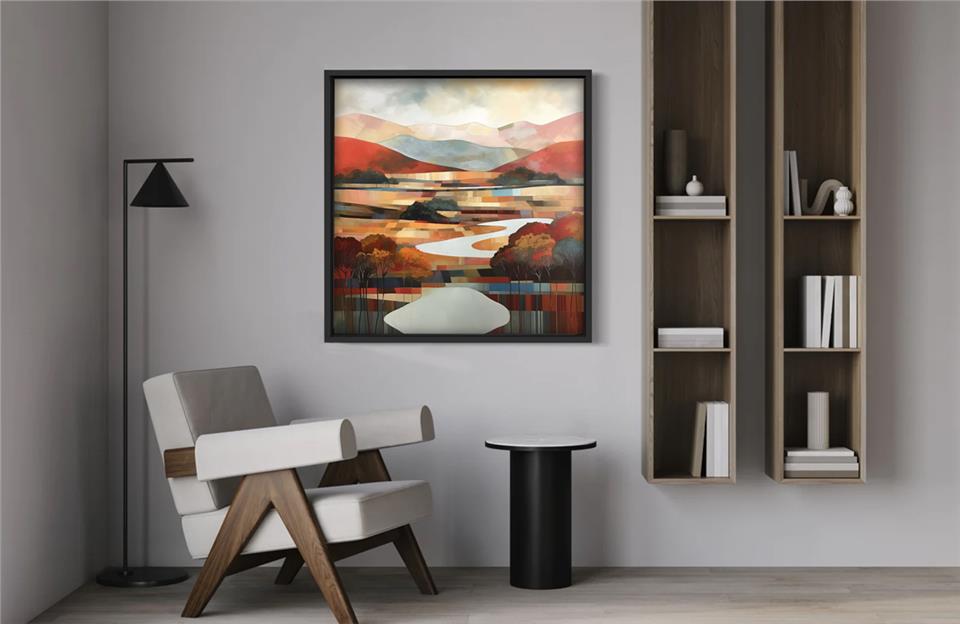 Ahşap Traverten Dokulu Tablo Nature 287