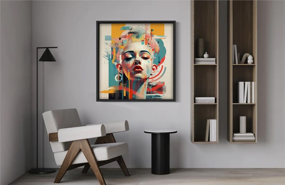 Ahşap Traverten Dokulu Tablo Paris 221