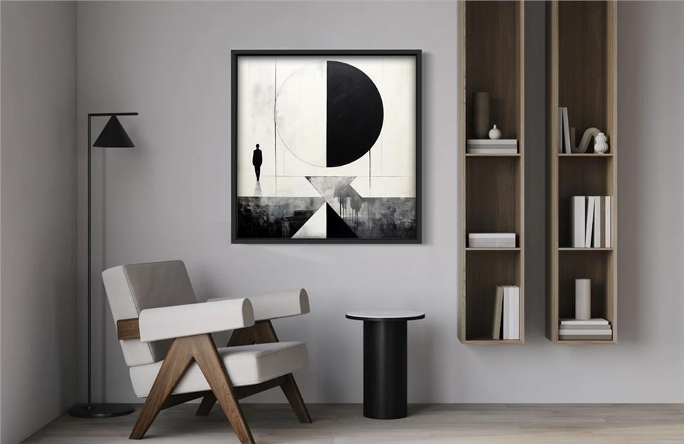 Ahşap Traverten Dokulu Tablo Samurai 255