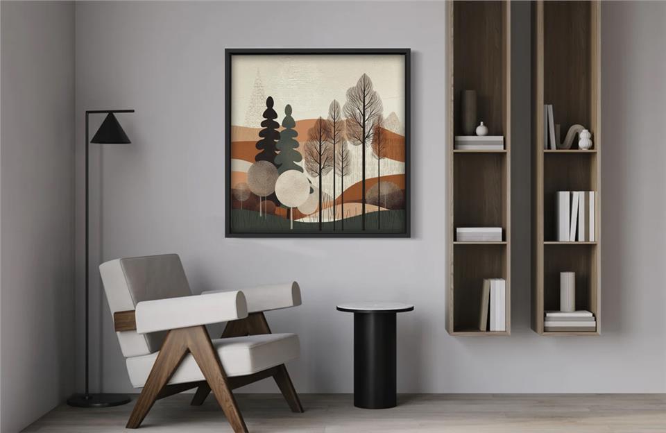 Ahşap Traverten Dokulu Tablo Softness 281
