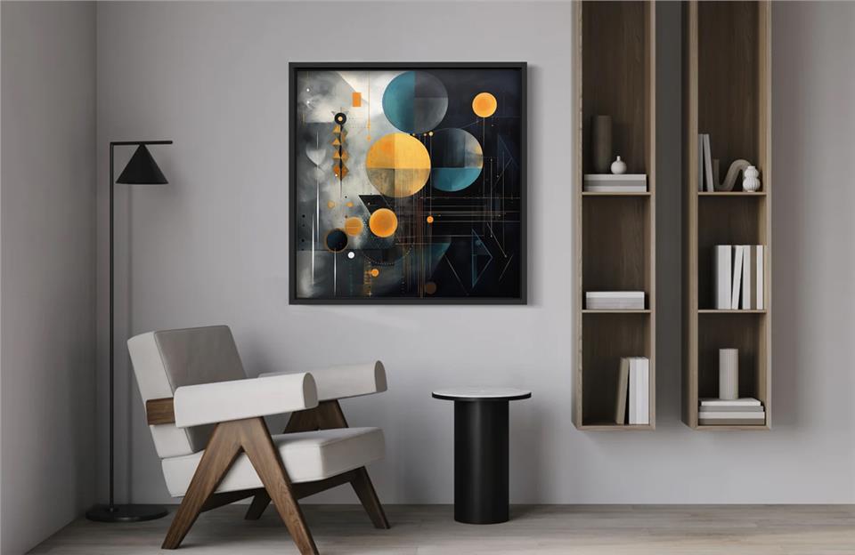 Ahşap Traverten Dokulu Tablo Space 268