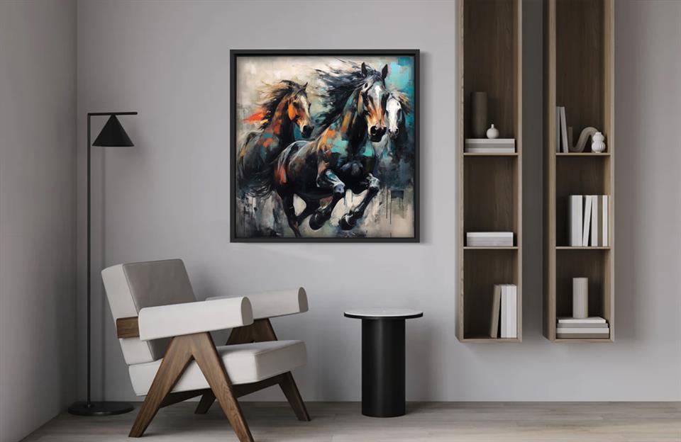 Ahşap Yağlı Boya Dokulu Tablo Wild 415