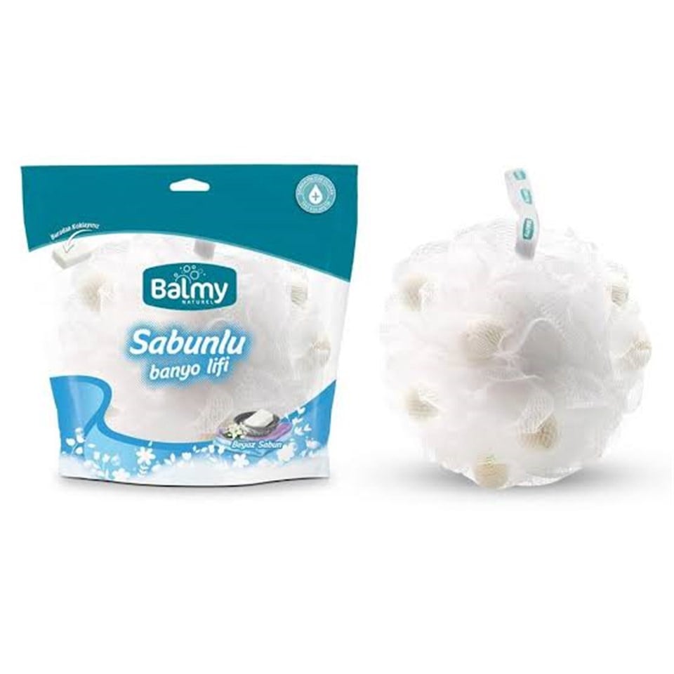 BALMY BEYAZ SABUN KOKULU SABUNLU BANYO LİFİ