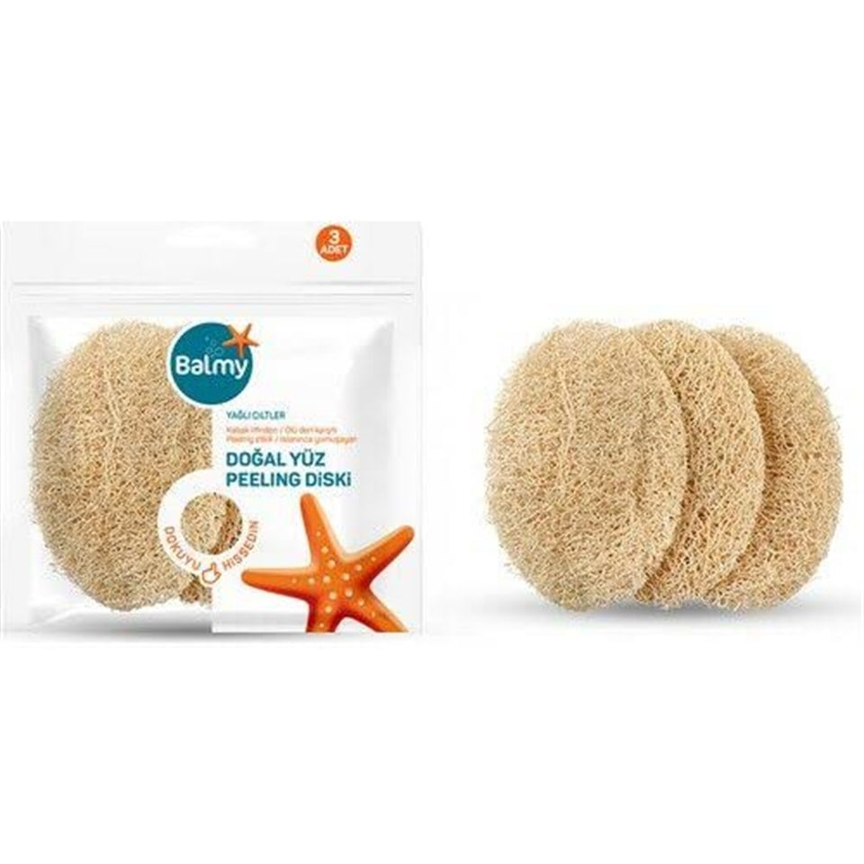 BALMY NATUREL KABAK YÜZ PEELİNG DİSKİ 3 ADET