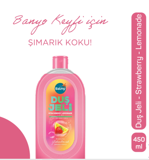 BALMYBALMY DUŞ JELİ ÇİLEKLİ LİMONATA 450 ML