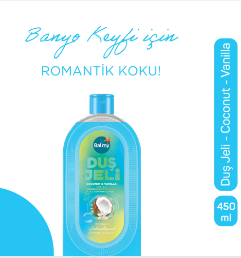 BALMYBALMY DUŞ JELİ HİNDİSTAN CEVİZİ VANİLYA 450 ML