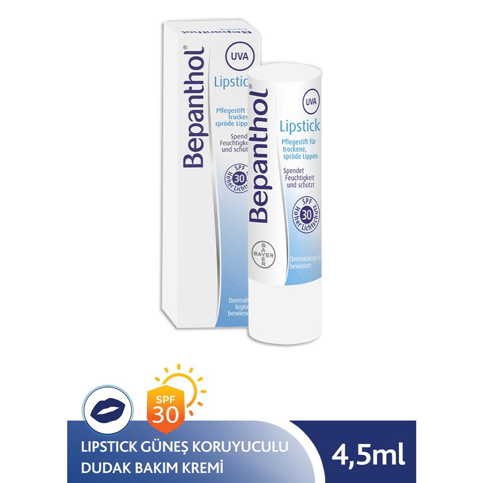BEPANTHOL LİPSTİCK SPF 30 GÜNEŞ KORUYUCU DUDAK BAKIM KREMİ 4,5 GR