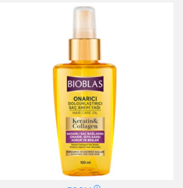 BİOBLASBİOBLAS SAÇ BAKIM YAĞI KERATİN KOLAJEN 100 ML