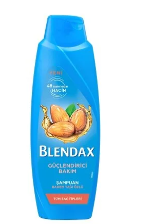 BLENDAXBLENDAX GÜÇLENDİRİCİ BAKIM BADEM YAĞI ÖZLÜ ŞAMPUAN 500 ML