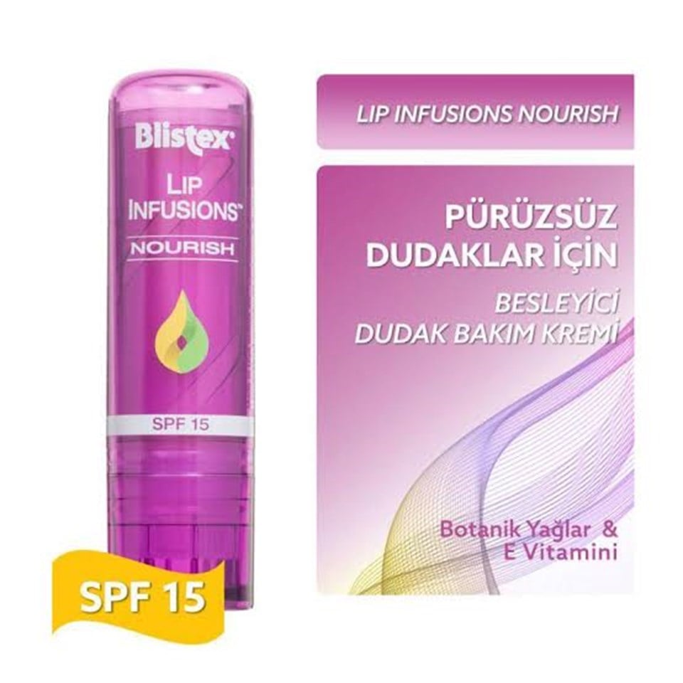 BLİSTEX LİP INFUSİONS NOURİSH SPF15 DUDAK BAKIM KREMİ 3,7 GR