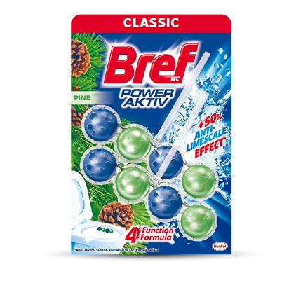 BREFBREF POWER AKTİF ÇAM KLOZET TEMİZLEYİCİ BLOK