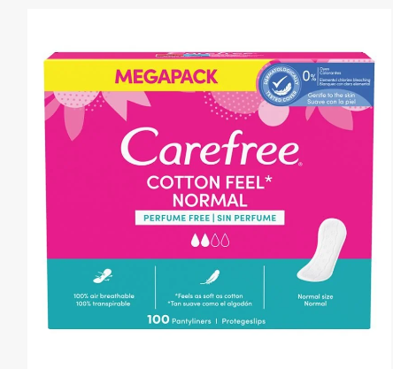CAREFREECAREFREE COTTON FEEL NORMAL PARFÜMSÜZ GÜNLÜK PED 100'LÜ