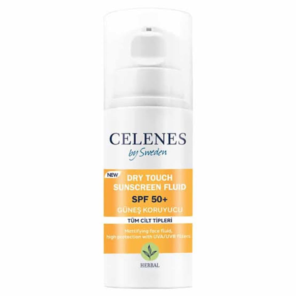 CELENES HERBAL DRY TOUCH YÜKSEK KORUMALI GÜNEŞ KORUYUCU 50+ SPF 50 ML