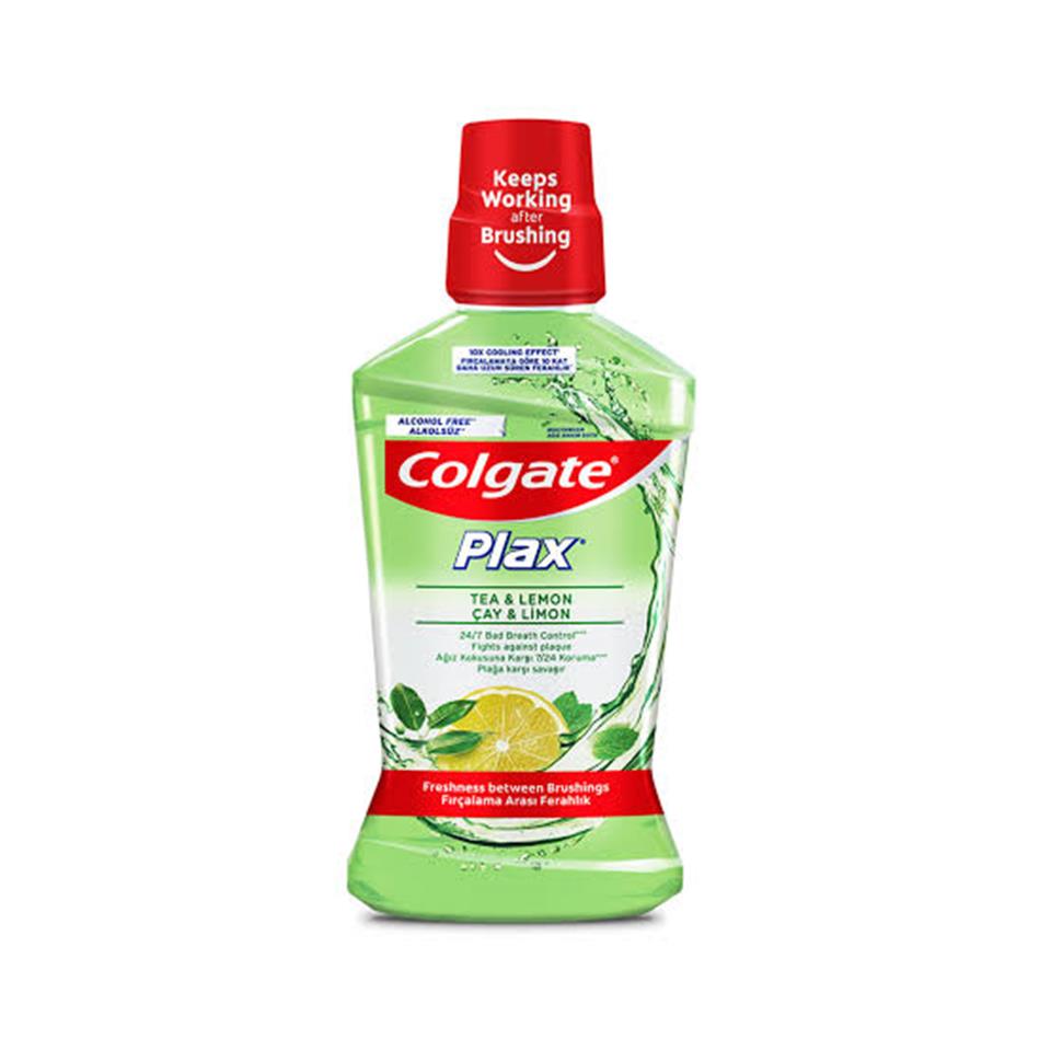 COLGATE PLAX ÇAY VE LİMON ALKOLSÜZ AĞIZ BAKIM SUYU 500 ML