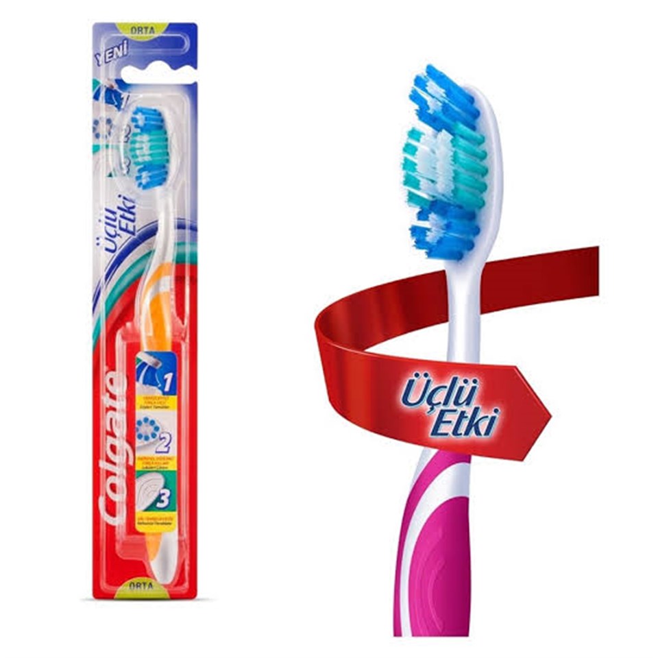 COLGATE ÜÇLÜ ETKİLİ ORTA DİŞ FIRÇASI