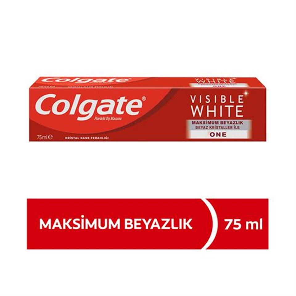 COLGATE VİSİBLE WHİTE MAKSİMUM BEYAZLIK DİŞ MACUNU 75 ML