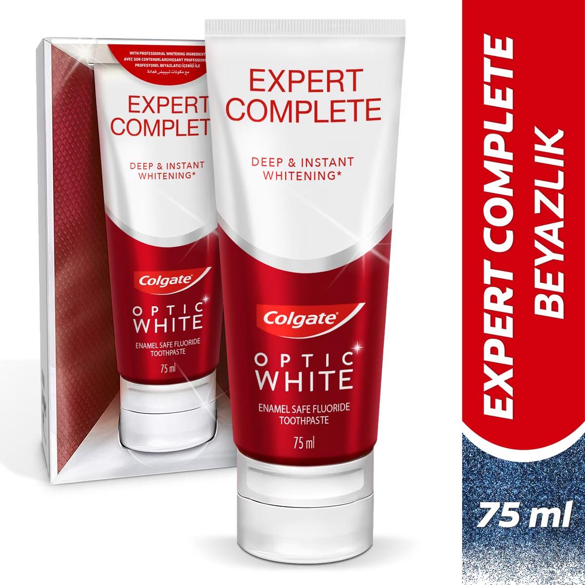 COLGATECOLGATE OPTİC WHİTE EXPERT COMPLETE  BEYAZLATIRICI DİŞ MACUNU 75 ML