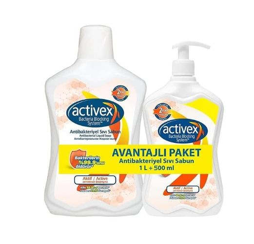 DefaultACTİVEX SIVI SABUN AKTİF 1 L +500 ML