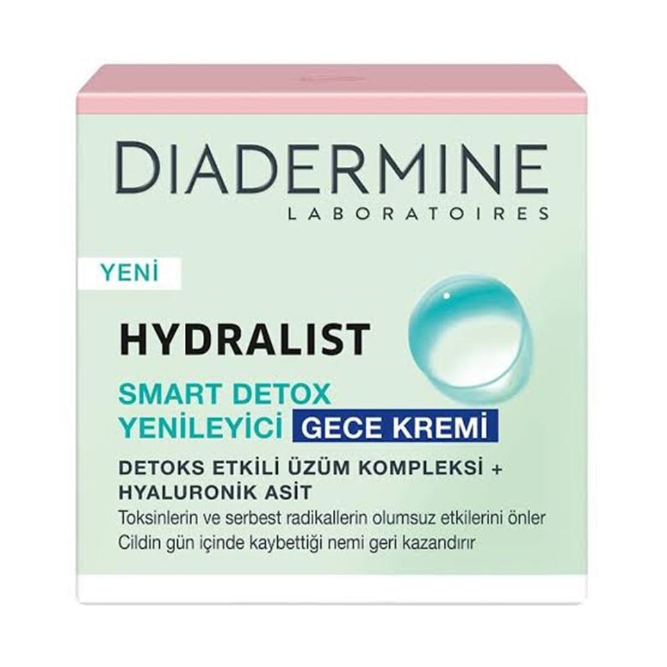 DIADERMINE HYDRALIST SMART DETOX YENİLEYİCİ GECE KREMİ 50 ML