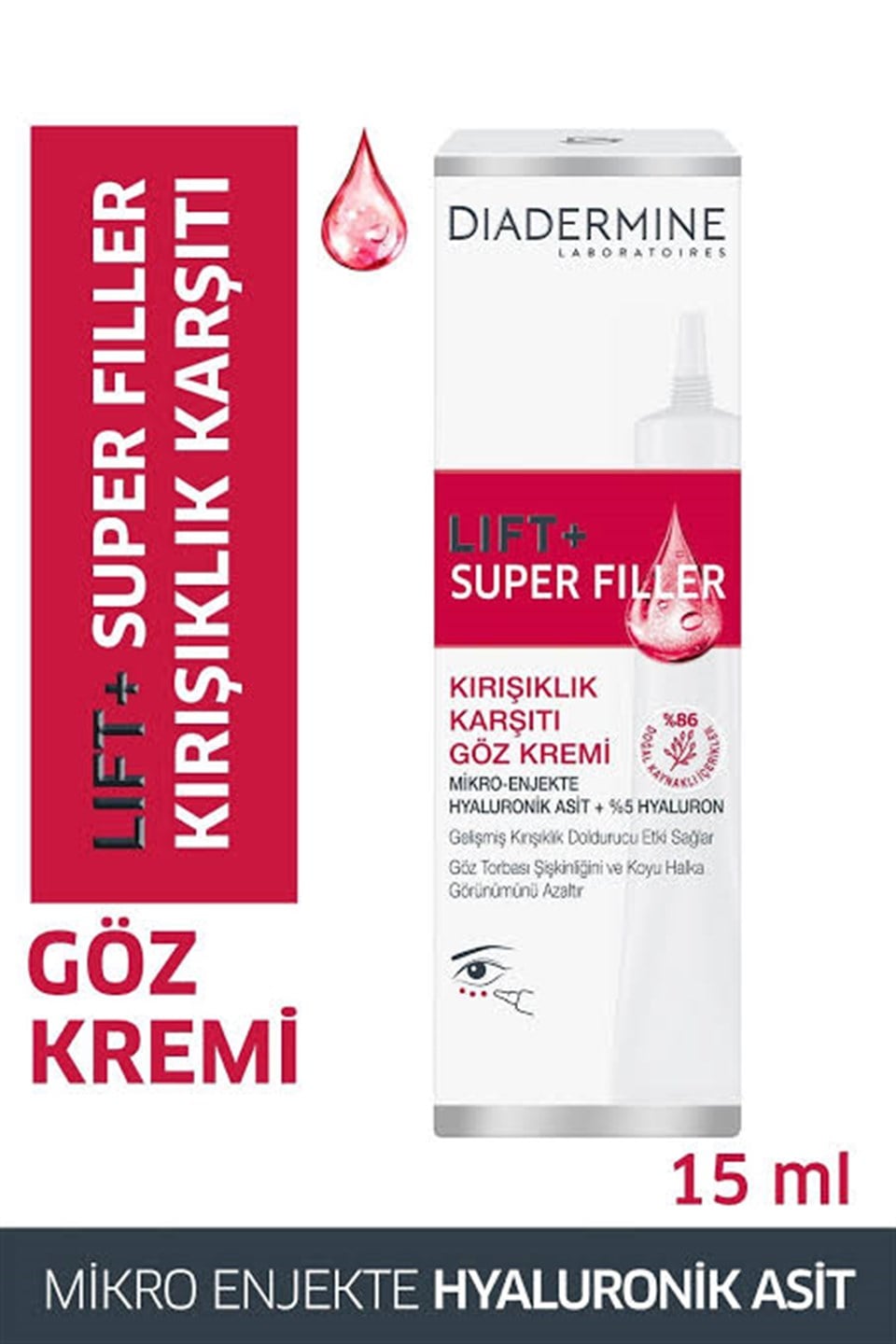 DİADERMİNE LİFT + SUPERFİLLER GÖZ KREMİ 15 ML
