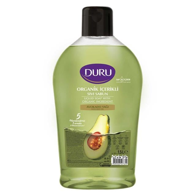 DURUDURU ORGANİK İÇERİKLİ AVOKADO YAĞI SIVI SABUNU 1,5 LT