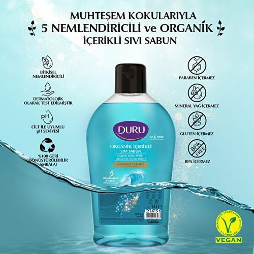 DURUDURU ORGANİK İÇERİKLİ SIVI SABUN OKYANUS 1500 ML