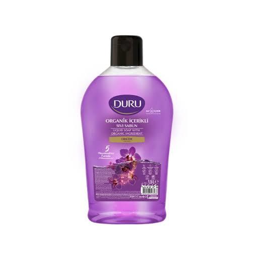 DURUDURU SIVI SABUN 1.5LT ORGANİK İÇERİKLİ ORKİDE