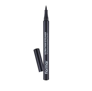 FLORMARFLORMAR ULTRA THİN YOĞUN RENK VEREN İNCE KEÇE UÇLU LİKİT EYELİNER - SİYAH