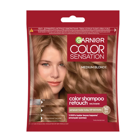 GARNİERGARNİER COLOR SENSATİON ŞAMPUAN BOYA 7.0 MEDİUM BLONDE