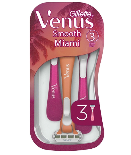 GİLLETTE VENUSGİLLETTE VENUS SMOOTH MİAMİ KADIN TIRAŞ BIÇAKLARI 3'LÜ KADIN KULLAN AT TIRAŞ BIÇAKLARI