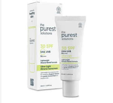 Güneş ÜrünleriTHE PURESTTHE PUREST SOLUTİONS ULTRA-LİGHT MİNERAL SUNSCREEN SPF30 GÜNEŞ KORUYUCU KREM 40 ML