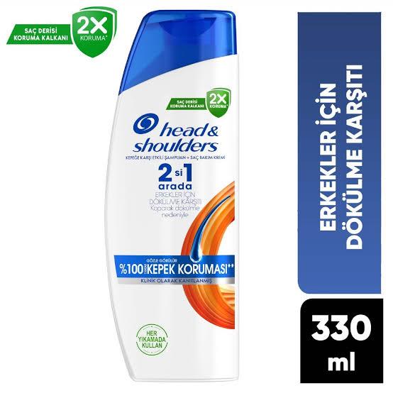 HEAD & SHOLDERSHEAD & SHOLDERS ŞAMPUAN ERKEKLERE ÖZEL SAÇ DÖKÜLMELERİNE KARŞI ETKİLİ 2İN1 330 ML