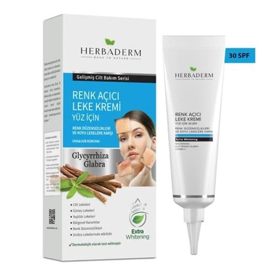 HERBADERM RENK AÇICI LEKE YÜZ KREMİ 55 ML
