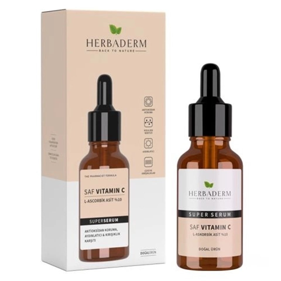 HERBADERM SAF VİTAMİN C SUPERSERUM YÜZ SERUMU 30 ML