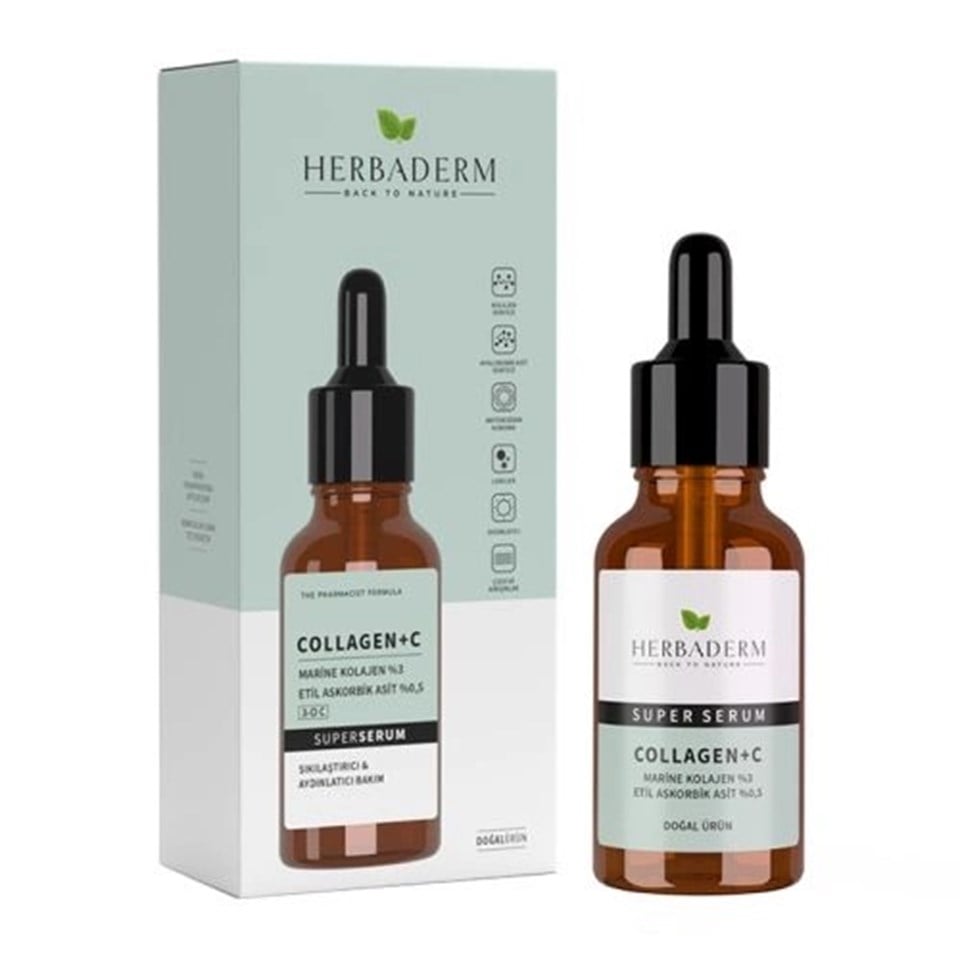 HERBADERM SUPERSERUM COLLAGEN+C YÜZ SERUMU