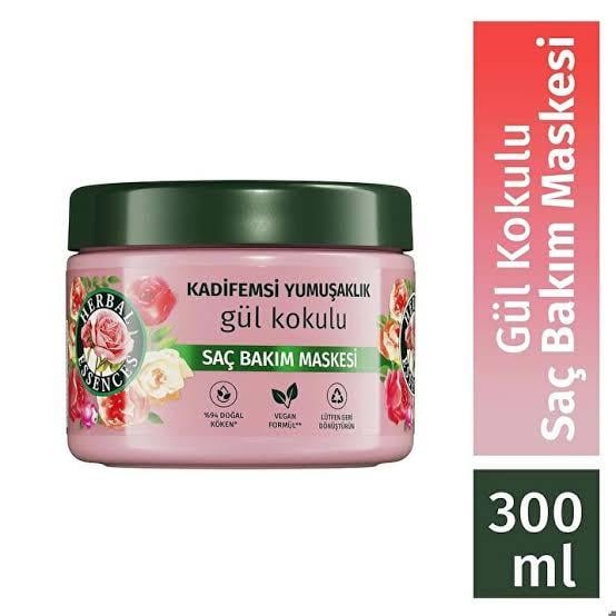 HERBAL ESSENCESHERBAL ESSENCES KADİFEMSİ YUMUŞAKLIK GÜL KOKULU SAÇ BAKIM MASKESİ 300 ML