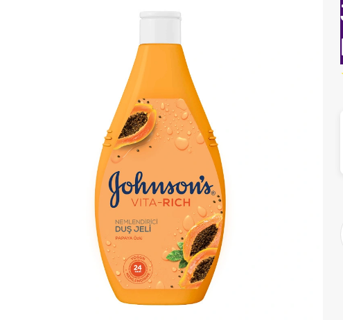 JOHNSONJOHNSON'S VİTA-RİCH PAPAYA ÖZLÜ NEMLENDİRİCİ DUŞ JELİ 400 ML