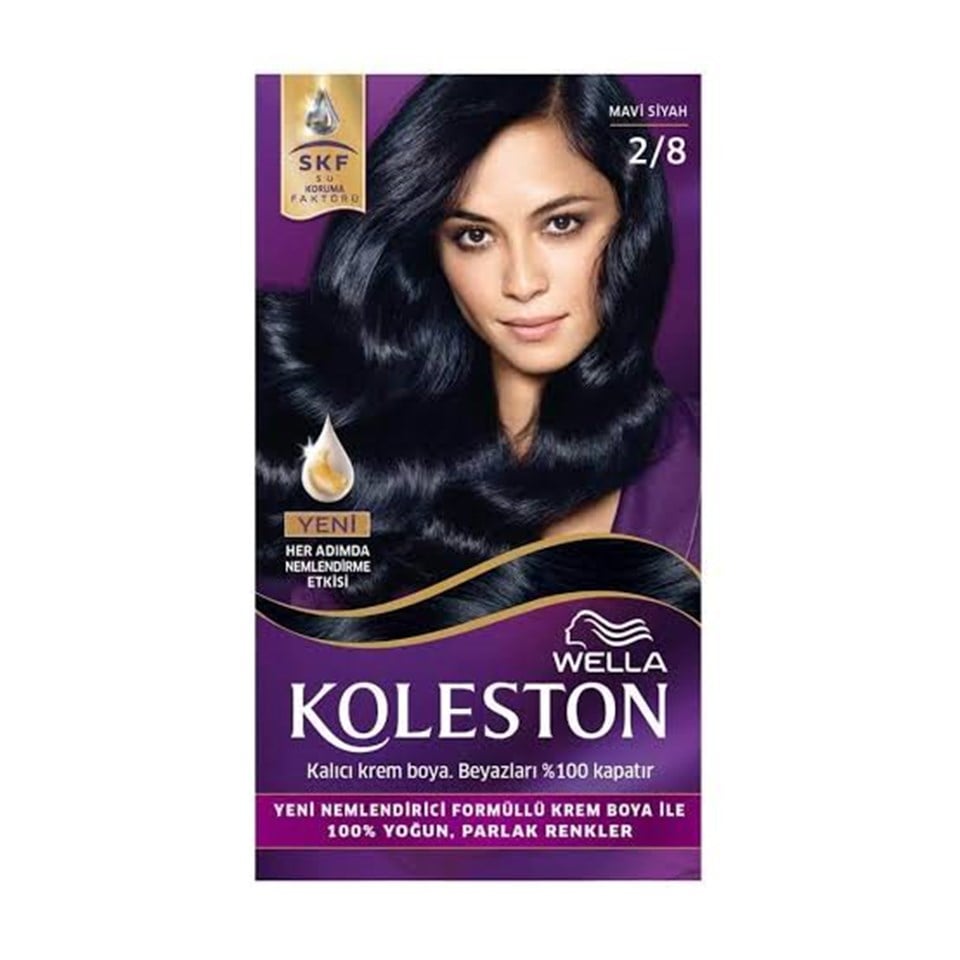 KOLESTON SET SAÇ BOYASI MAVİ SİYAH 2/8