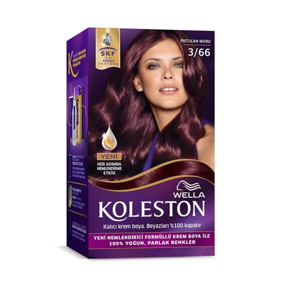 KOLESTON SET SAÇ BOYASI PATLICAN MORU 3/66