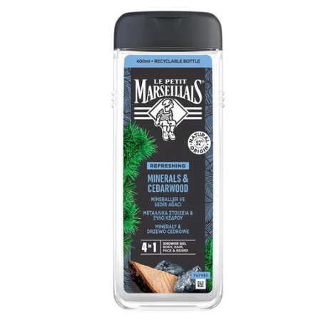 LE PETİT MARSEİLLAİSLE PETİT MARSEİLLAİS FOR MEN 3'Ü 1 ARADA MİNERALLER VE SEDİR AĞACI 400 ML