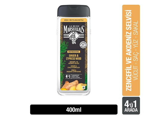 LE PETİT MARSEİLLAİSLE PETİT MARSEİLLAİS DUŞ JELİ ZENCEFİL & AKDENİZ SELVİSİ DUŞ JELİ 400 ML