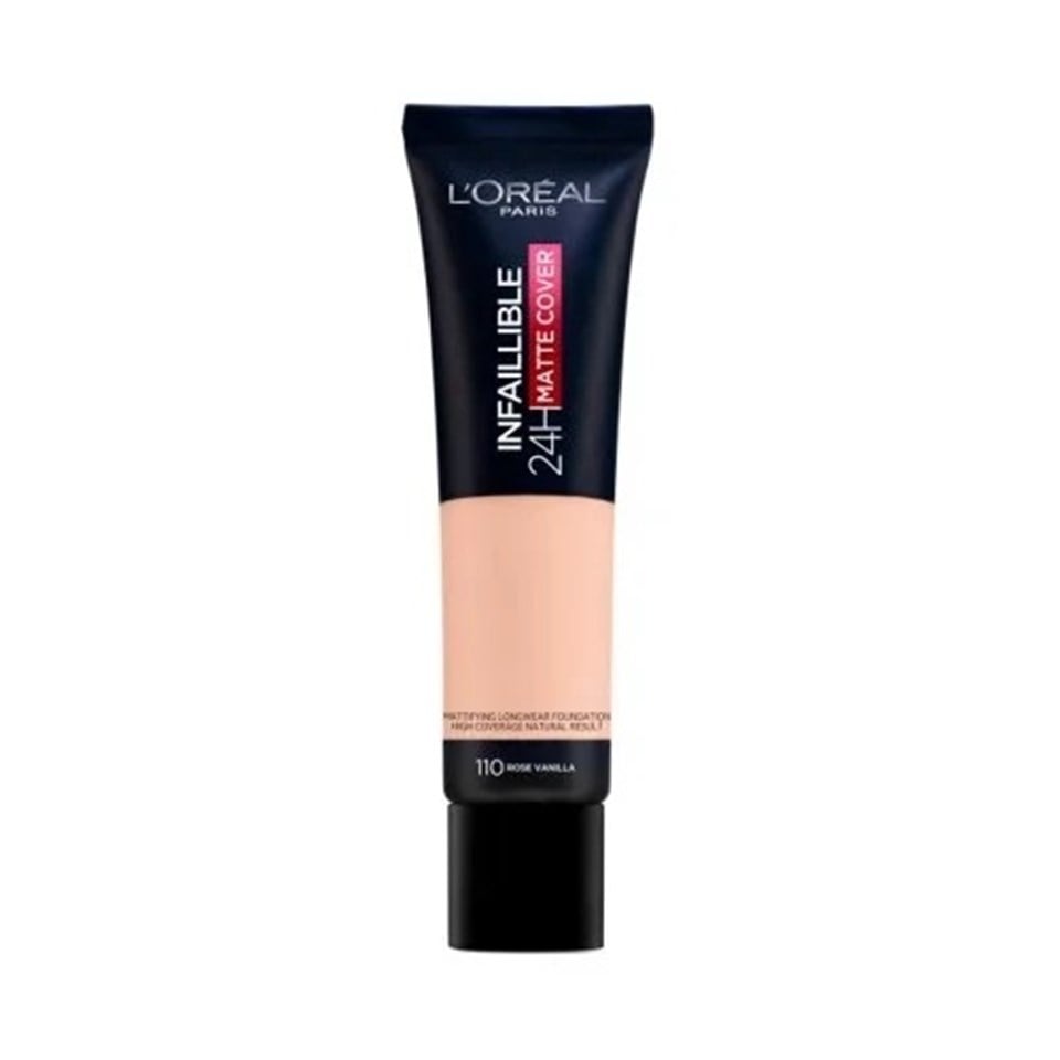 L'ORÉAL PARIS INFAILLIBLE 24H MATTE COVER YÜKSEK KAPATICI FONDÖTEN - 110 ROSE VANILLA