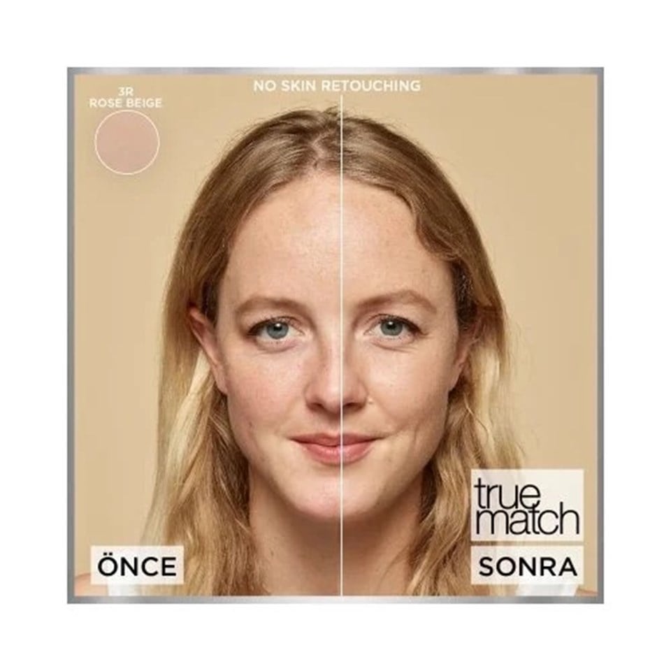 L'ORÉAL PARIS TRUE MATCH CILT BAKIM ETKILI FONDÖTEN 3R3C3K BEIGE ROSE