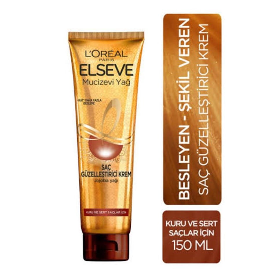LOREAL ELSEVE MUCİZEVİ SAÇ BAKIM KREMİ KURU VE SER SAÇLAR 150ML