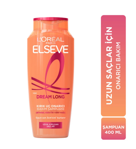 LOREAL ELSEVEL'ORÉAL PARİS ELSEVE DREAM LONG KIRIK UÇ ONARICI BAKIM ŞAMPUANI 400 ML