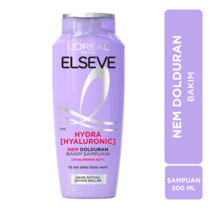 LOREAL ELSEVELOREAL PARİS ELSEVE HYDRA HYALURONİC NEM DOLDURAN ŞAMPUAN 300 ML