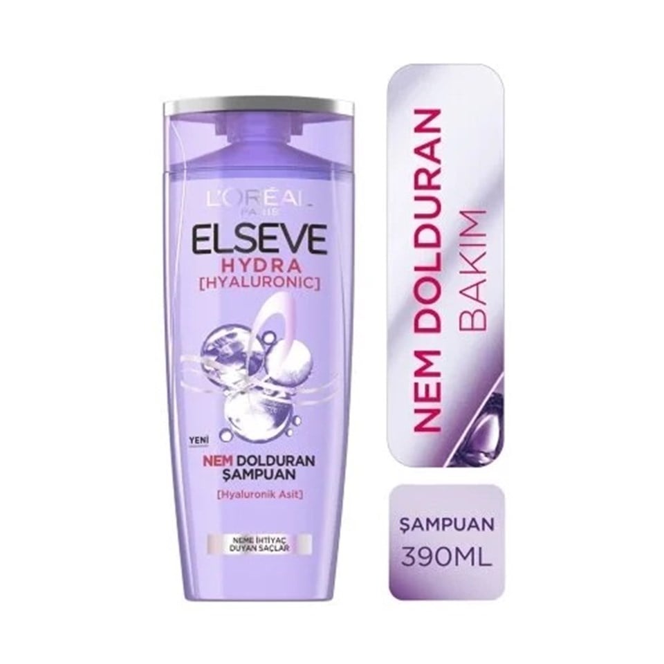 LOREAL PARİS ELSEVE HYDRA HYALURONİC NEM DOLDURAN ŞAMPUAN 390ML