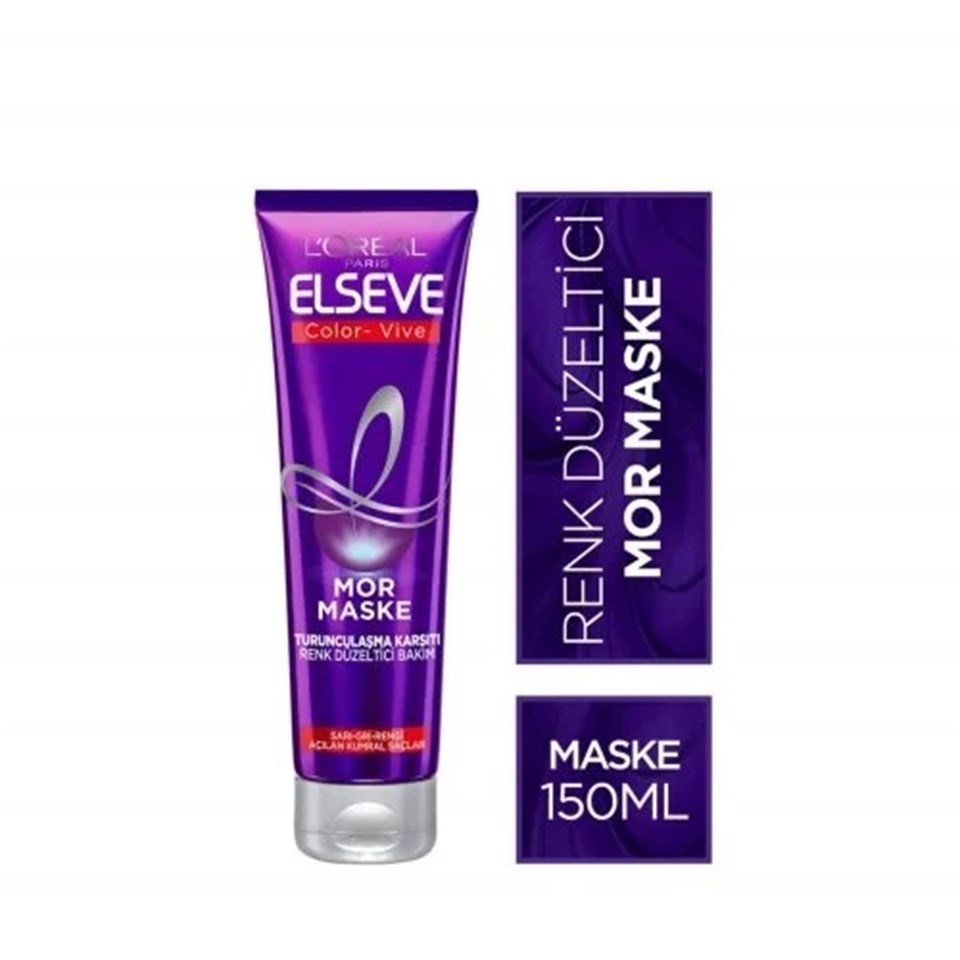 L'OREAL PARİS ELSEVE TURUNCULAŞMA KARŞITI MOR MASKE 150 ML