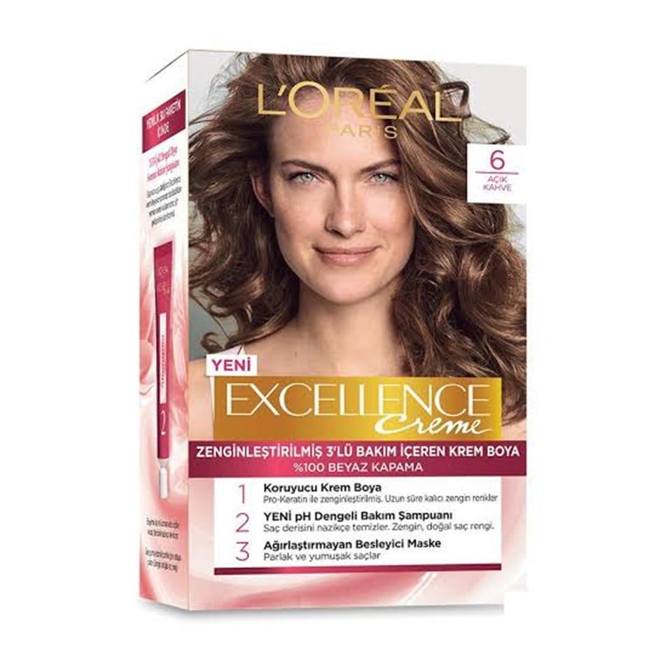 LOreal Paris Excellence Cream  Boya 6 Açık Kahve